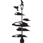 עמוד תאורה בערפל | StickDecor
