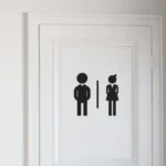 טפט צללית אישה גבר | StickDecor