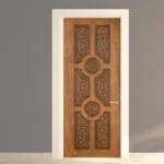 מדבקה לדלת עץ מעוטר | StickDecor