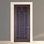 טפט לדלת מתכת מעוטרת | StickDecor