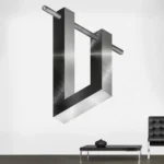 משקולת בלתי אפשרית מתכתית עם אשלייה אופטית | StickDecor