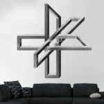 כוכב בלתי אפשרי מתכתי אשלייה אופטית | StickDecor