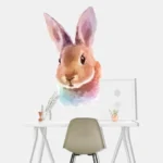 מדבקת קיר ארנב ציורי | StickDecor