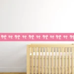 בורדר פפיונים ורודים | StickDecor