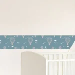 מדבקת בורדר כדורים פורחים לחדרי ילדים | StickDecor
