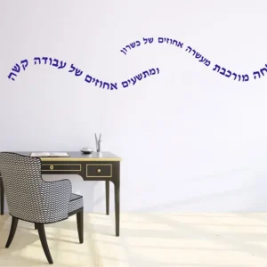 מדבקת קיר של משפט הצלחה לבתי ספר