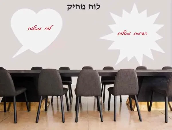מדבקת לוח מחיק למשרד