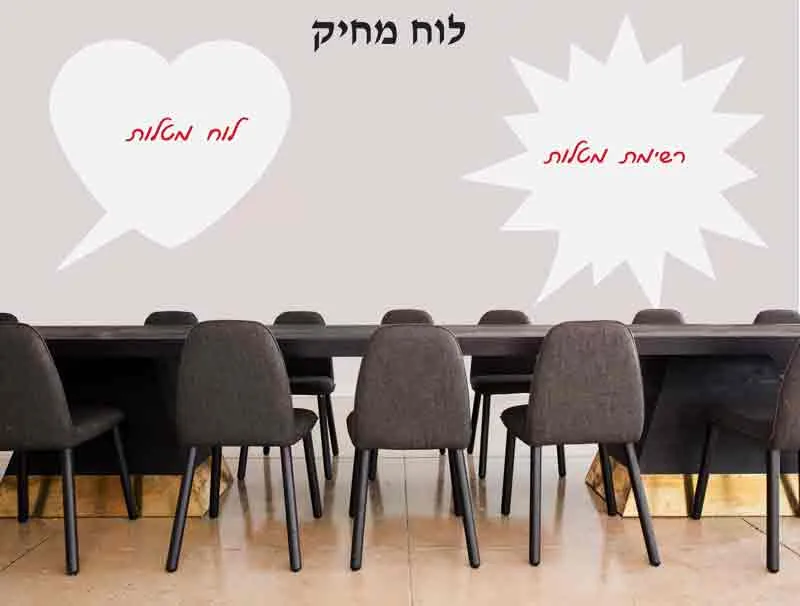 מדבקת לוח מחיק למשרד