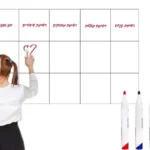 מדבקה לבנה מחיקה + טושים מחיקים | StickDecor
