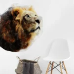 מדבקת אריה מביט אל האופק | StickDecor