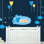 מדבקת תינוק ישן לחדר תינוקות | StickDecor