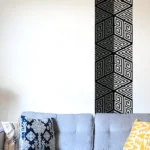 בורדר עמוד יווני בשחור ולבן | StickDecor