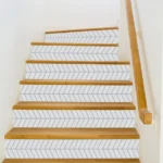מדבקות וינטג׳ למדרגות בצבעים עדינים | StickDecor