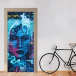 טפט גרפיטי לדלת החדר בבית | StickDecor