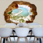מדבקת חור בקיר לבקע בים | StickDecor