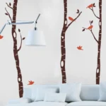 מדבקת עצים וציפורים | StickDecor
