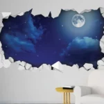 חור בקיר לילה | StickDecor