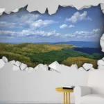 חור בקיר יום בהיר | StickDecor