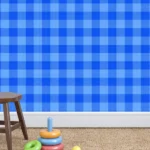 מדבקת טפט ריבועים כחולים | StickDecor