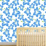 פרחים כחולים | StickDecor