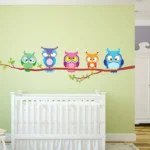 ינשופים על ענף | StickDecor