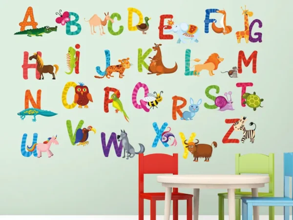 אותיות ABC עם חיות