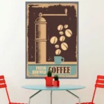 מדבקת קיר מעוצבת של קפה | StickDecor