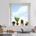 חלון עם עציצים | StickDecor