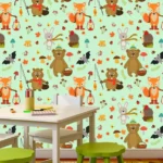 חיות מבלות ביער | StickDecor