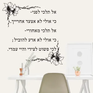 אל תלכי לפני…