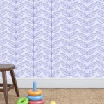 עלים בגוון כחול בייבי | StickDecor