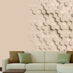 צורות תלת מימדיות בצבע קרם | StickDecor