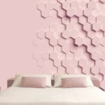 צורות תלת מימדיות בצבע ורוד | StickDecor