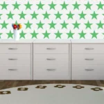 כוכבים בטקסטורה מחוספסת בצבע ירוק | StickDecor