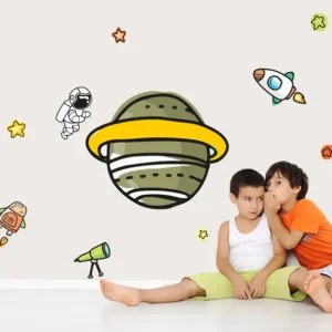 סט מדבקות | אסטרונאוט קטן