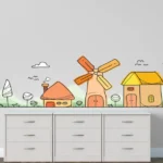 מדבקת | איור כפרי | StickDecor