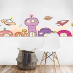 מדבקה | איור עיר עתידנית | StickDecor