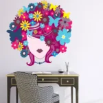 מדבקה | אישה אביבית | StickDecor