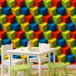 קוביות צבעוניות תלת מימדיות | StickDecor