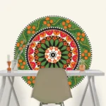 מנדלה ירוקה כתומה | StickDecor
