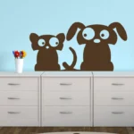 כלבלב וחתול | StickDecor
