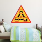 תישן, תאכל, תשחק | StickDecor