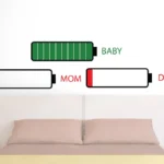 אמא אבא ותינוק | StickDecor