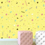 צורות וקשקושים צהוב | StickDecor
