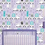 רכבת חיות סגול | StickDecor