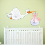 חסידה מאויירת וחמודה | StickDecor