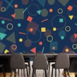 צורות צבעוניות מפוזרות | StickDecor