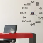 שעון מתמטיקה | StickDecor