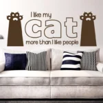 אני אוהב את החתול שלי | StickDecor