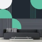פסים ועיגולים בגוונים כהים | StickDecor